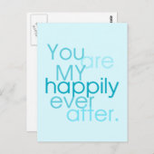 Vous êtes mon heureux après l'amour Carte postale (Devant / Derrière)