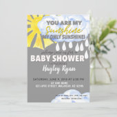 Vous êtes mon Invitation Baby shower Sunshine (Debout devant)