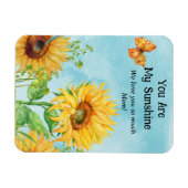 VOUS ÊTES MON MAGNET SUNSHINE SUNFLOWER (Personnal (Horizontal)