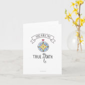 Vous êtes mon Nord vrai - Carte de vœux (Fleur jaune)