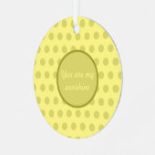 Vous Êtes Mon Ornement De Noël Sunshine Polka Dot (Avant gauche)