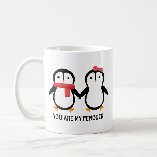 Vous Êtes Mon Pingouin Mug - Adorable Cadeau Roman (Gauche)