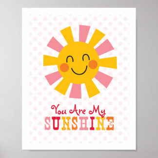 Vous Êtes Mon Poster D'Art Mur Sunshine