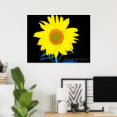 Vous êtes mon poster de tournesol soleil (Bureau à domicile)