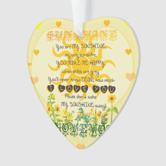 Vous êtes mon soleil (devant)