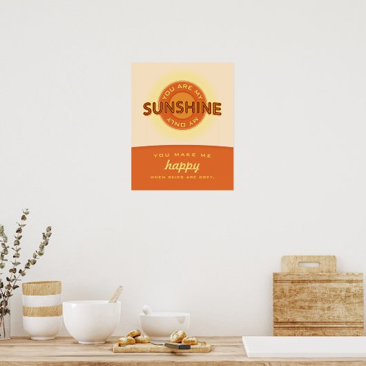 Vous êtes mon soleil. — affiche (Cuisine)