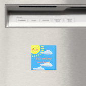 Vous êtes mon soleil carré aimant pour réfrigérate (In Situ (Lave-vaisselle))