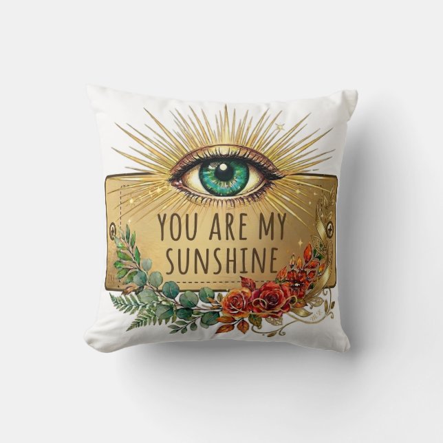 Vous êtes mon soleil Coussin de jet (Recto)