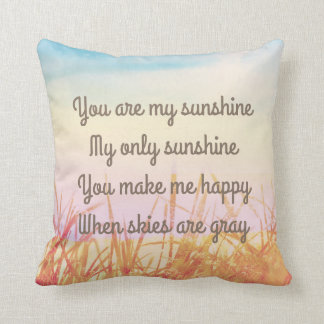 Vous êtes mon soleil, coussin romantique