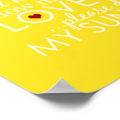 Vous Êtes Mon Soleil - Jaune - Poster (Coin)