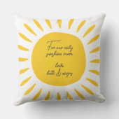Vous êtes mon soleil Maman Coussin de jet (Verso)