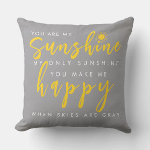 Vous êtes mon soleil Maman Coussin de jet