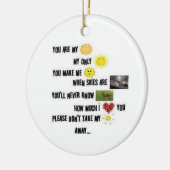 Vous êtes mon soleil - ornement rond (Gauche)