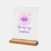 vous êtes mon soleil violet rose pastel rayons de  (Angle)