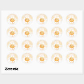 Vous Êtes Mon Sticker Baby shower Sunshine (Feuille)