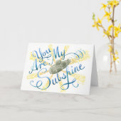 Vous êtes mon SUBshine - Carte sous-marine (Fleur jaune)