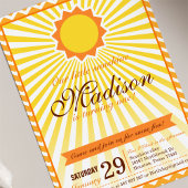 Vous êtes mon Sunshine Anniversaire Invitation