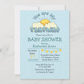 Vous Êtes Mon Sunshine Baby Boy Shower Invitation (Devant)