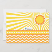 Vous êtes mon Sunshine Birthday Photo Invitation (Dos)