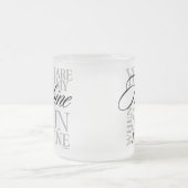 Vous Êtes Mon Sunshine Frosted Glass Mug (Centre)