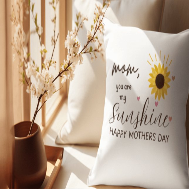 Vous Êtes Mon Sunshine Maman Coussin - Sunflower M (Every cuddle with this pillow says ‘I love you, Mom’ – in the coziest way.)