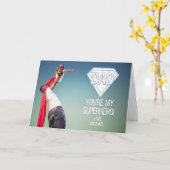 Vous êtes mon Superhero papa Carte photo de Fête d (Fleur jaune)