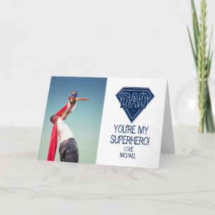 Vous êtes mon Superhero papa Carte photo de Fête d