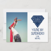 Vous êtes mon Superhero papa Carte photo de Fête d (Devant)