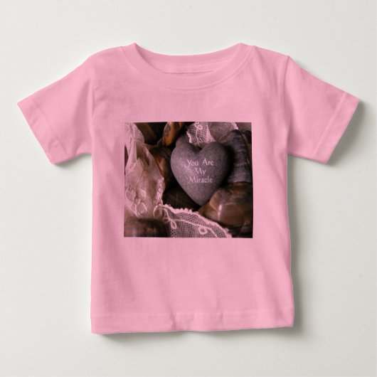Vous êtes mon T-shirt de bébé de rose de miracle (Devant)