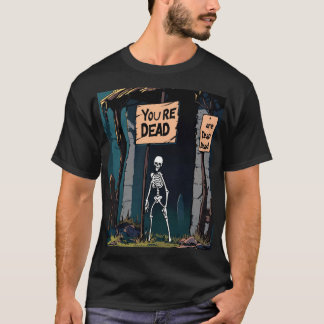 Vous êtes mort" RPG Style T-Shirt Design