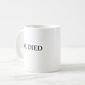 VOUS ÊTES MORTS Mug - Oies foncées Mug inspiré (Devant gauche)