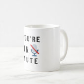 "Vous êtes muet", drôle de citation Mug (Devant droit)