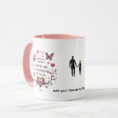 Vous êtes My Everything - Papillon Coeur Love Mug (Devant gauche)
