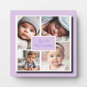 Vous êtes My Everything Photo Collage, Plaque Lila