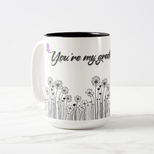 Vous êtes My Greatest Joy Mug - Floral Mom Gift (Devant gauche)