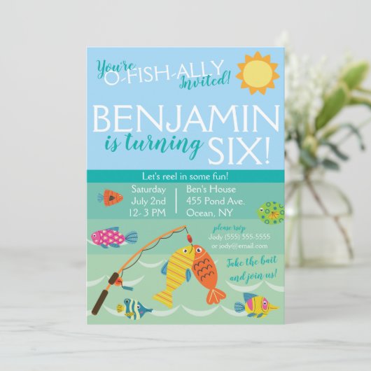 Vous êtes O-Fish-Ally Invité ! Invitation d'annive (Debout devant)