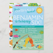 Vous êtes O-Fish-Ally Invité ! Invitation d'annive (Devant / Derrière)