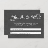 Vous êtes partant ? Carton réponse tableau noir (Devant / Derrière)