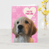Vous êtes PAWSOME Carte de la Saint-Valentin Amour (Fleur jaune)