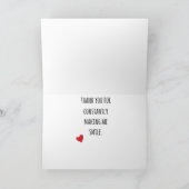 VOUS ÊTES PLUS BEAU QU'UNE CARTE D'AMOUR ROSE (Intérieur)