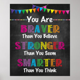 VOUS ÊTES PLUS COURAGEUX QUE VOUS NE CROYEZ POSTER