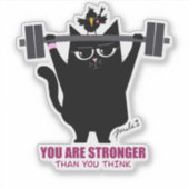 Vous êtes plus fort que vous ne pensez - Sticker W (Devant)