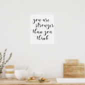 Vous Êtes Plus Forte Que Vous Pensez Poster (Cuisine)