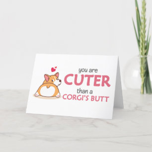 Vous êtes plus mignon qu'une carte à boutons Corgi