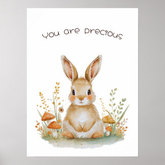 Vous êtes Précieux - Lapin de la Forêt  Affiche