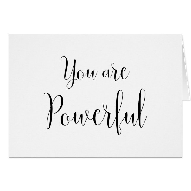 Vous êtes Puissant, Message Inspirant (Devant horizontal)