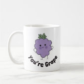 Vous êtes Raisin Drôle Mug - Joli et Jouant Design (Gauche)
