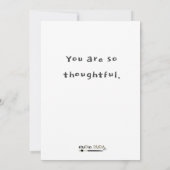 Vous êtes réfléchi - Carte pour notes/Impression p (Dos)