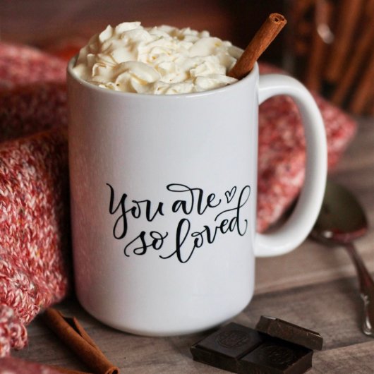 Vous Êtes Si Aimé Encourageant Coeur Mug