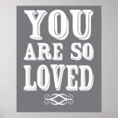 Vous êtes si aimé Poster Nursery Mur Impression (Devant)